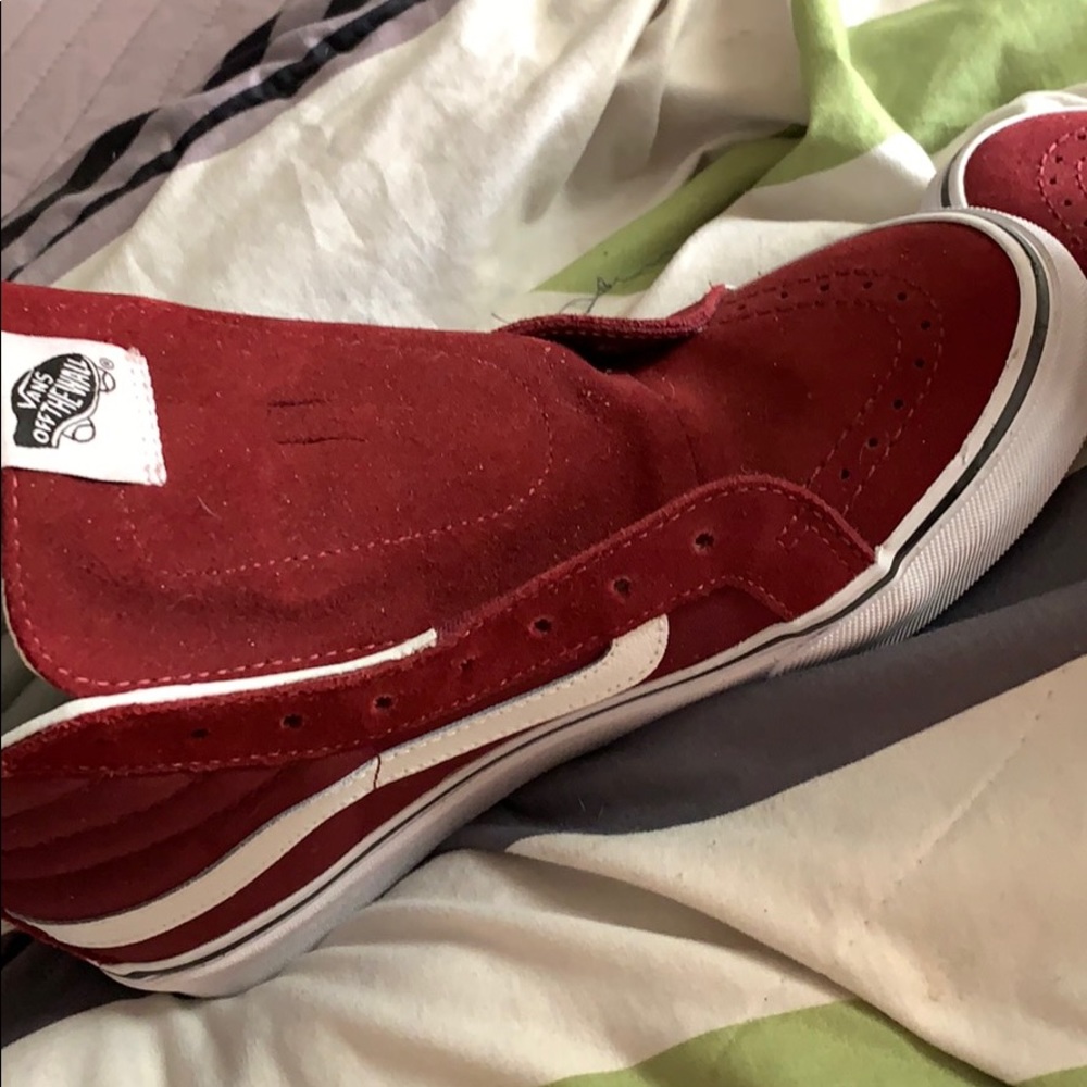 Burgundy vans